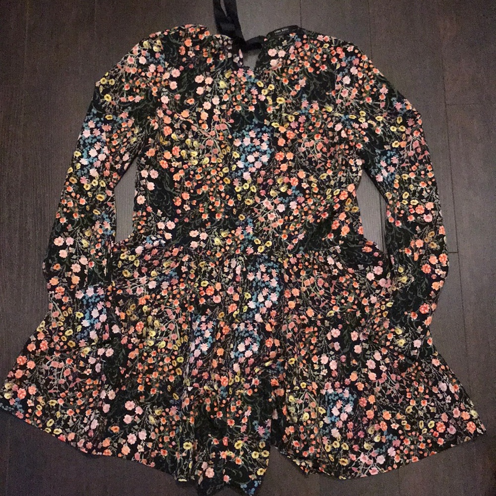Zara Floral Short Romper